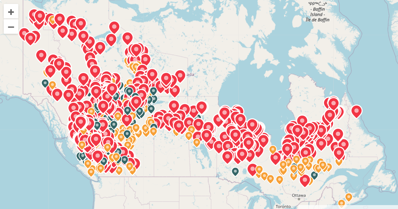 Canadian wildfire maps show where fires continue to burn Tree Frog