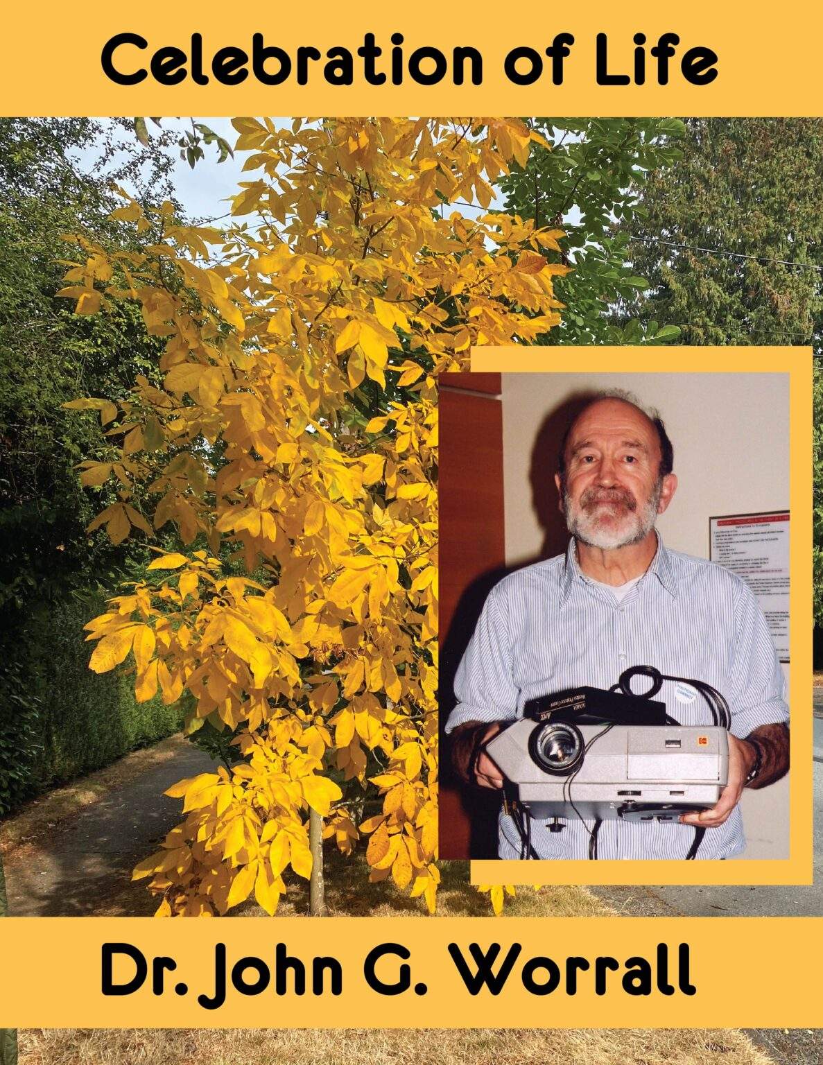 Friends came together to celebrate the life of John Worrall Tree Frog